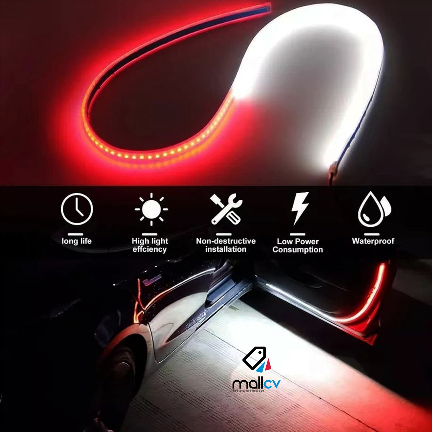 CINTA LED PARA PUERTA DE CARRO