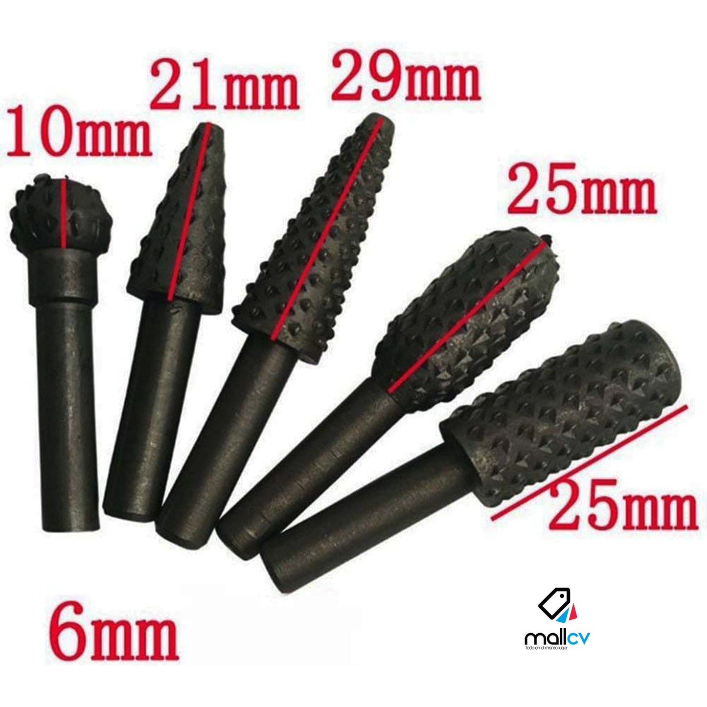 SET DE BROCAS PULIDORA PARA MADERA