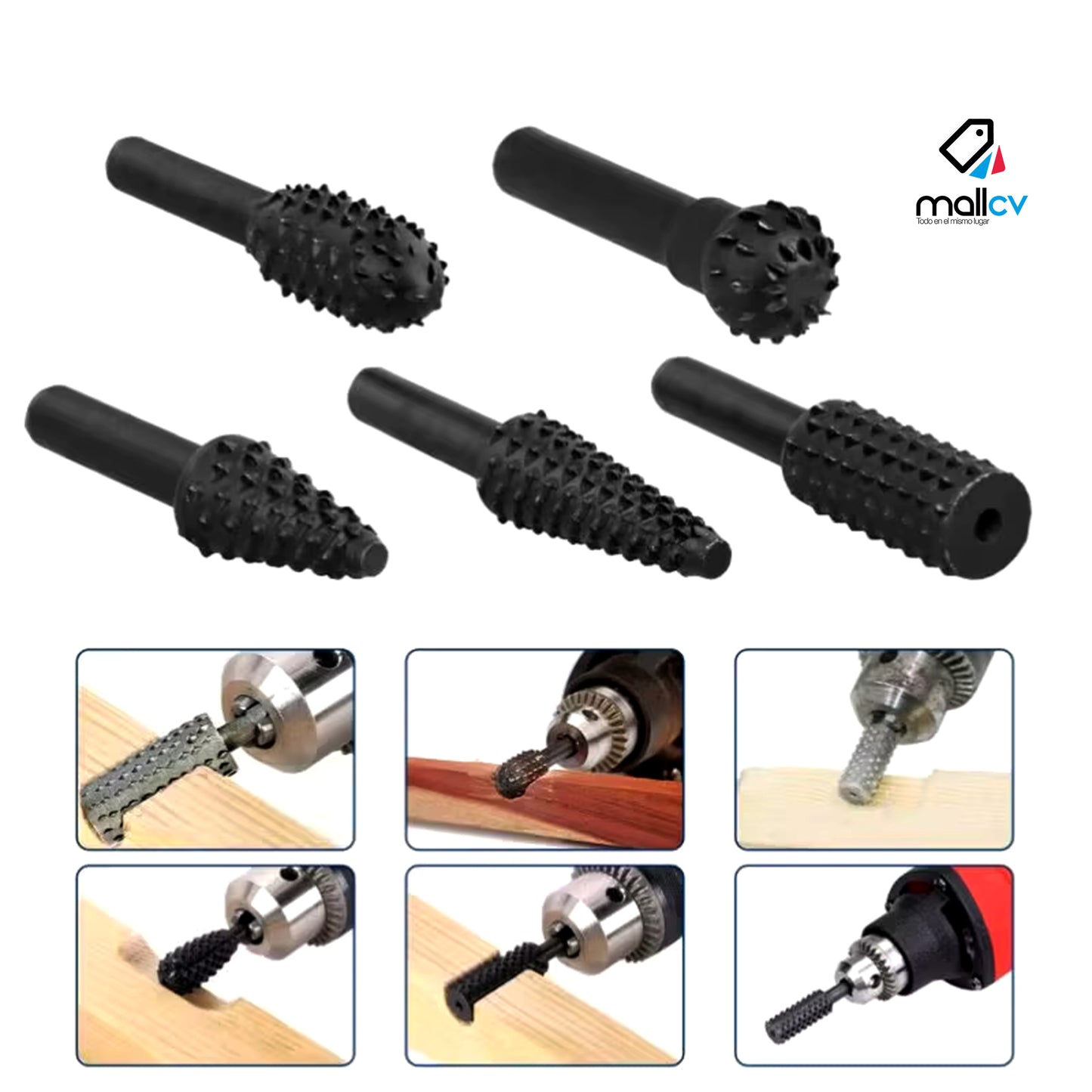 SET DE BROCAS PULIDORA PARA MADERA