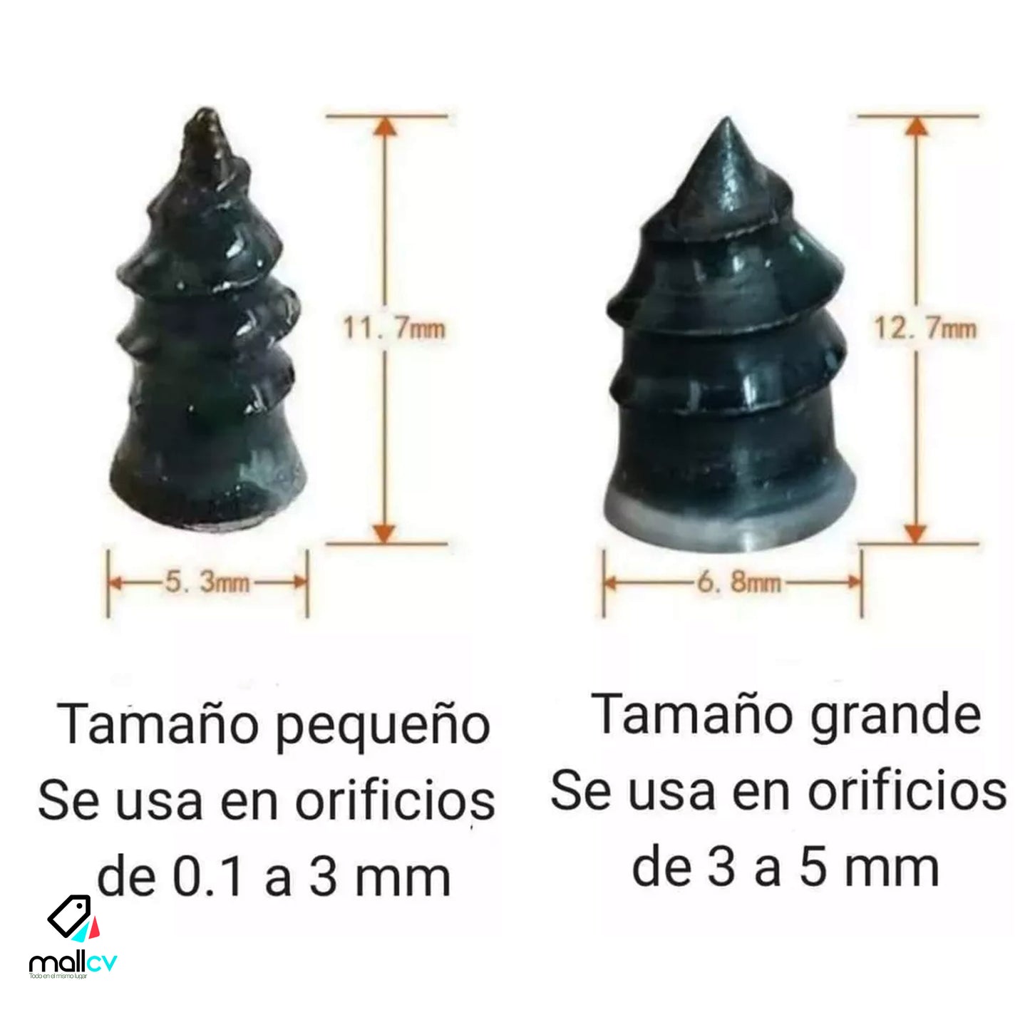 SET DE TORNILLOS GRANDES Y PEQUEÑOS CON DESTORNILLADOR PARA DESPINCHAR LLANTAS