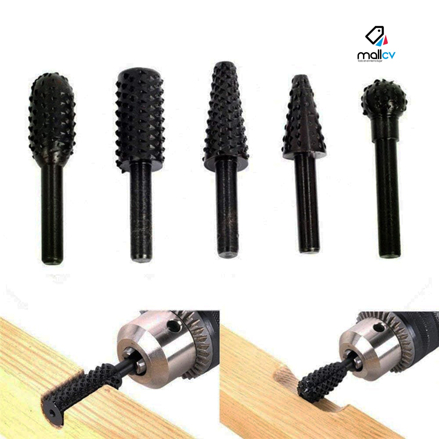 SET DE BROCAS PULIDORA PARA MADERA